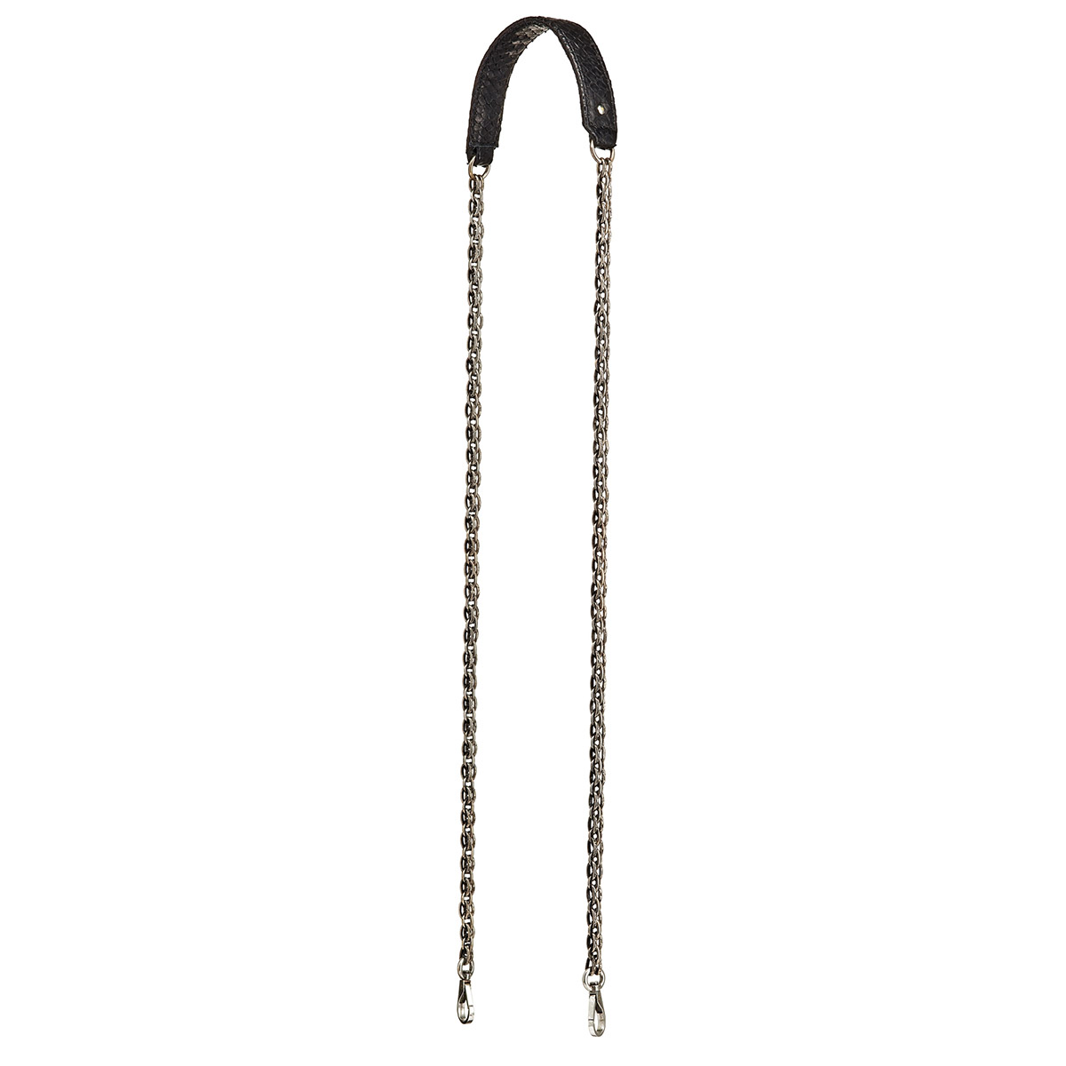 black-python-silver-chain-with-hooks
