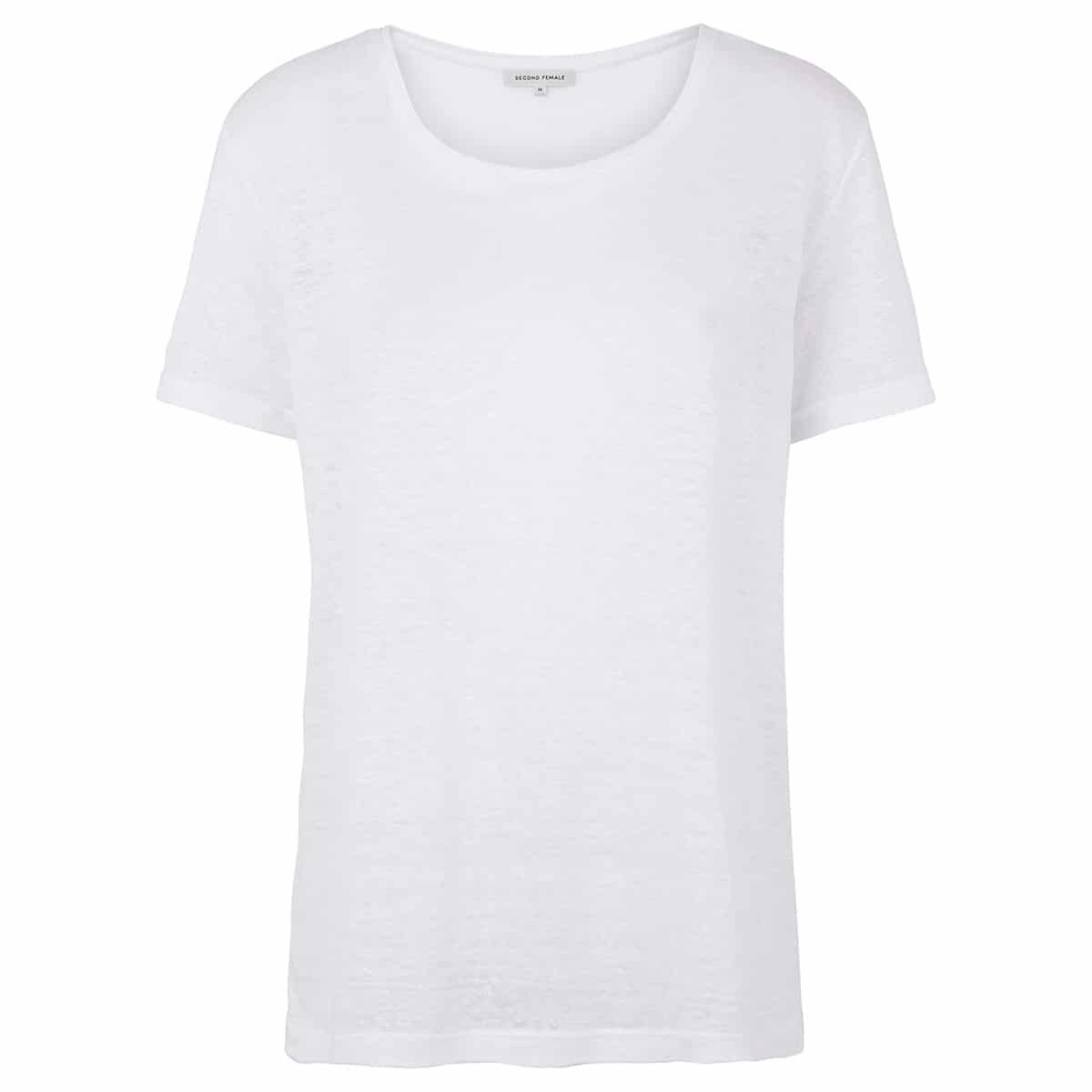Second-Female-PEONY-O-NECK-T-shirt-WHITE