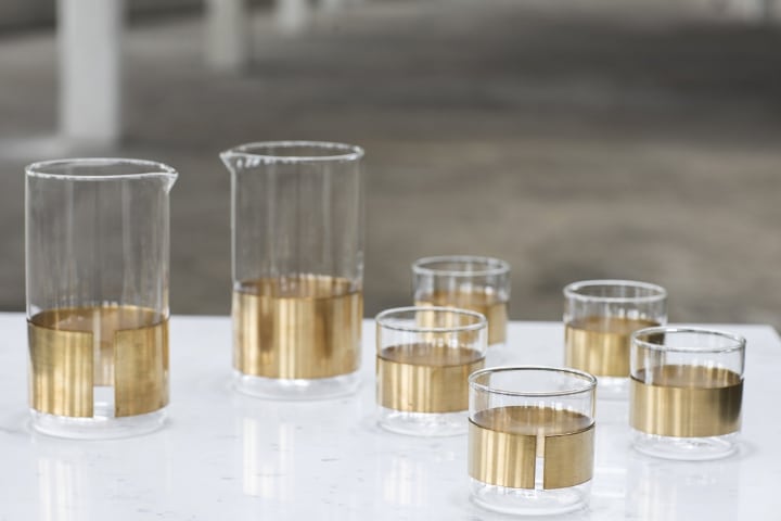 COPPER KARAF and GLASS