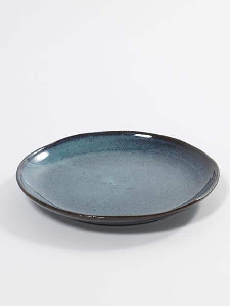 DESSERT PLATE D22 H3 BLUE SPECKLE