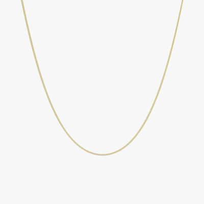 Curb Chain Necklace Gold – 45 cm