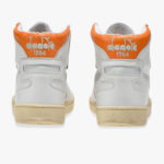 Trouva: Diadora Heritage Mi Basket - Blanc / Orange