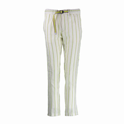 Marylin Pants  – Off White / Fluo Yellow