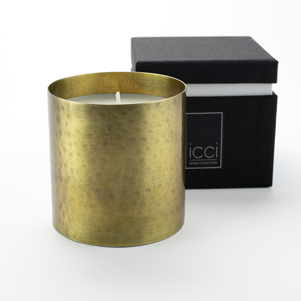 DECO_SmallAntiqueGoldHammeredCandle