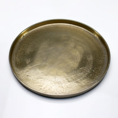 Round Plate Antique Gold