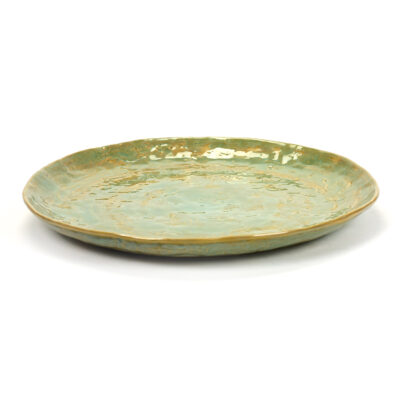 Set of 2 Seagreen Ceramic Pure Plates 28cm