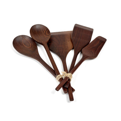 Set of 5 Pure Wooden Kitchen Tools