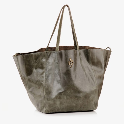 Claris Virot khaki lamb leather tote felix 768x768 copy