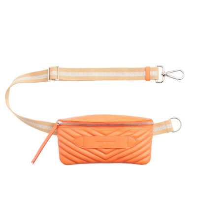 Coachella Quilted Orange Belt Bag