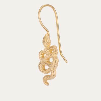 Golden Snake Cleo Earring