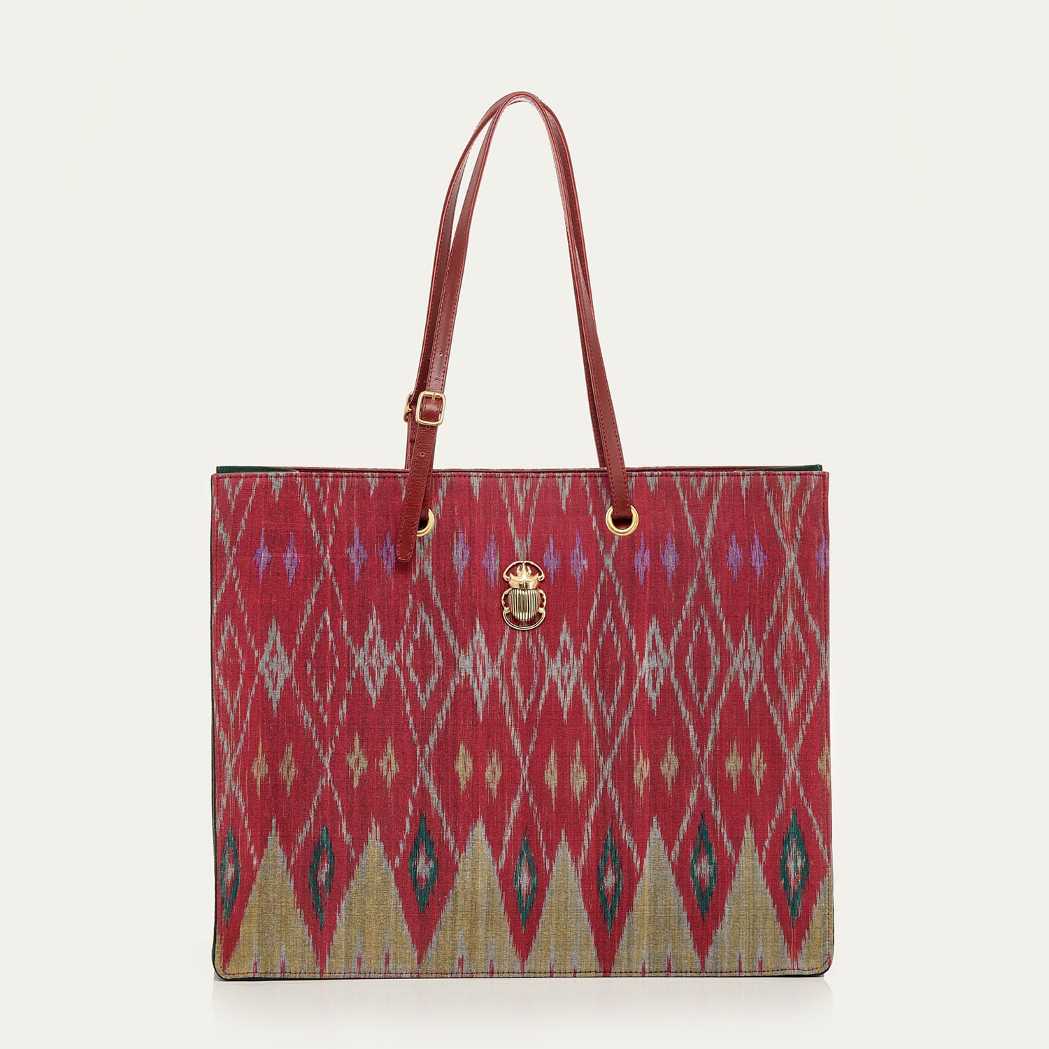 Claris-Virot_burgundy-endek-shopping-bag-archi
