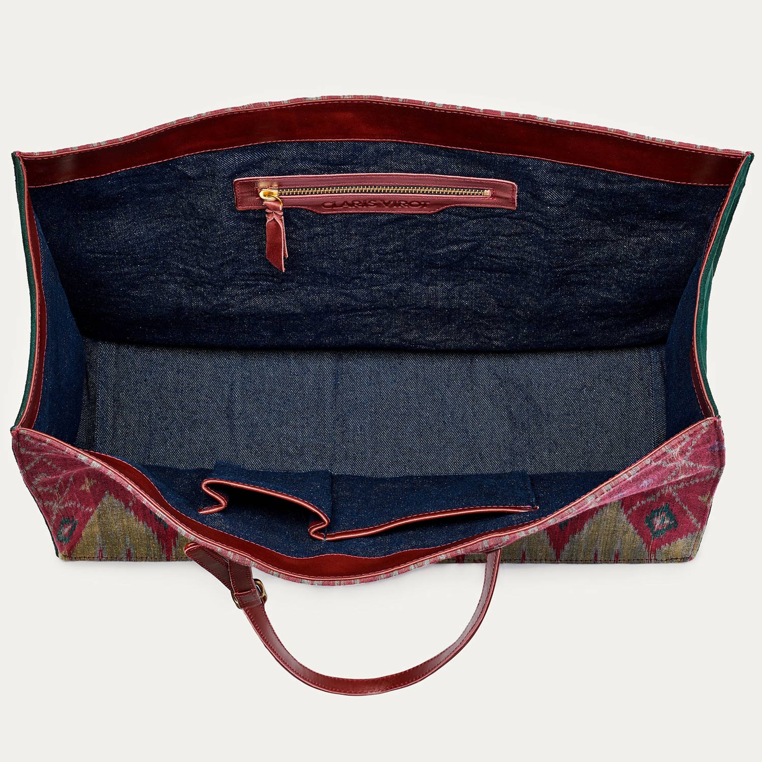 Claris-Virot_burgundy-endek-shopping-bag-archi_2