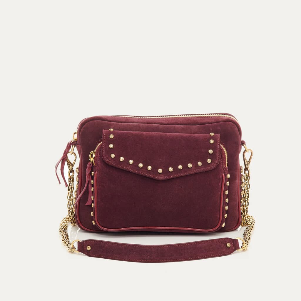 Margareta Concept Store | Violet Studded Leather Charly Bag