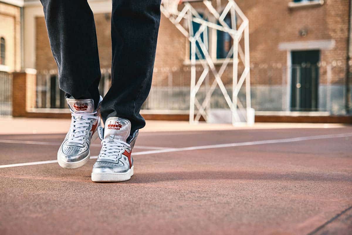 【新品未使用】04/05 DIADORA製　バーミンガムシティ/ M Diadora Heritage Mi Basket Silver Used | Margareta Concept Store