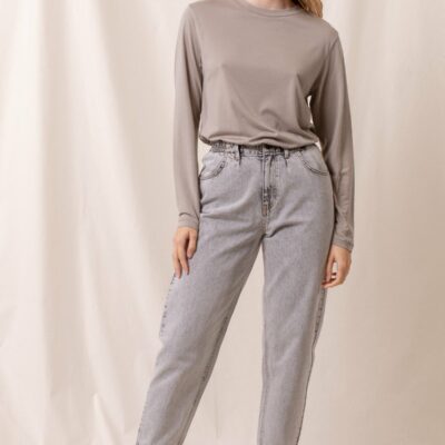 Cosy Long sleeved t-shirt Feather Grey