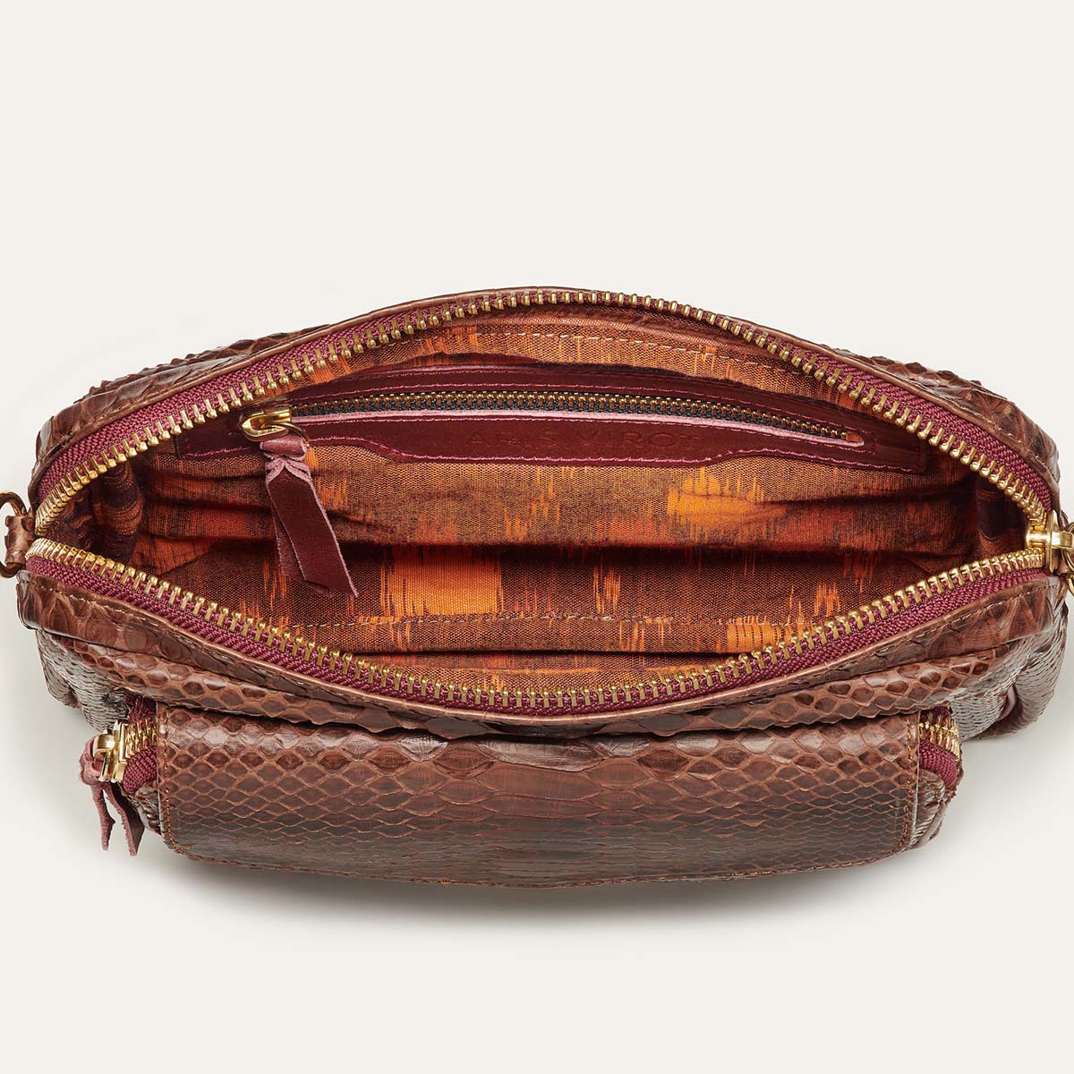 Choco Python Bag Big Charly Endek Strap | Margareta Concept Store