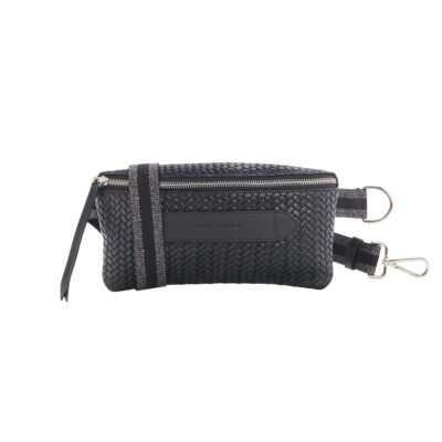 Coachella Black Braided Belt Bag