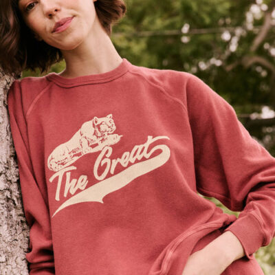 The Sun-Faded College Sweatshirt Cougar Graphic