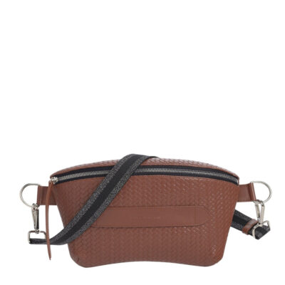 Neufmille Brown Braided XL Belt Bag