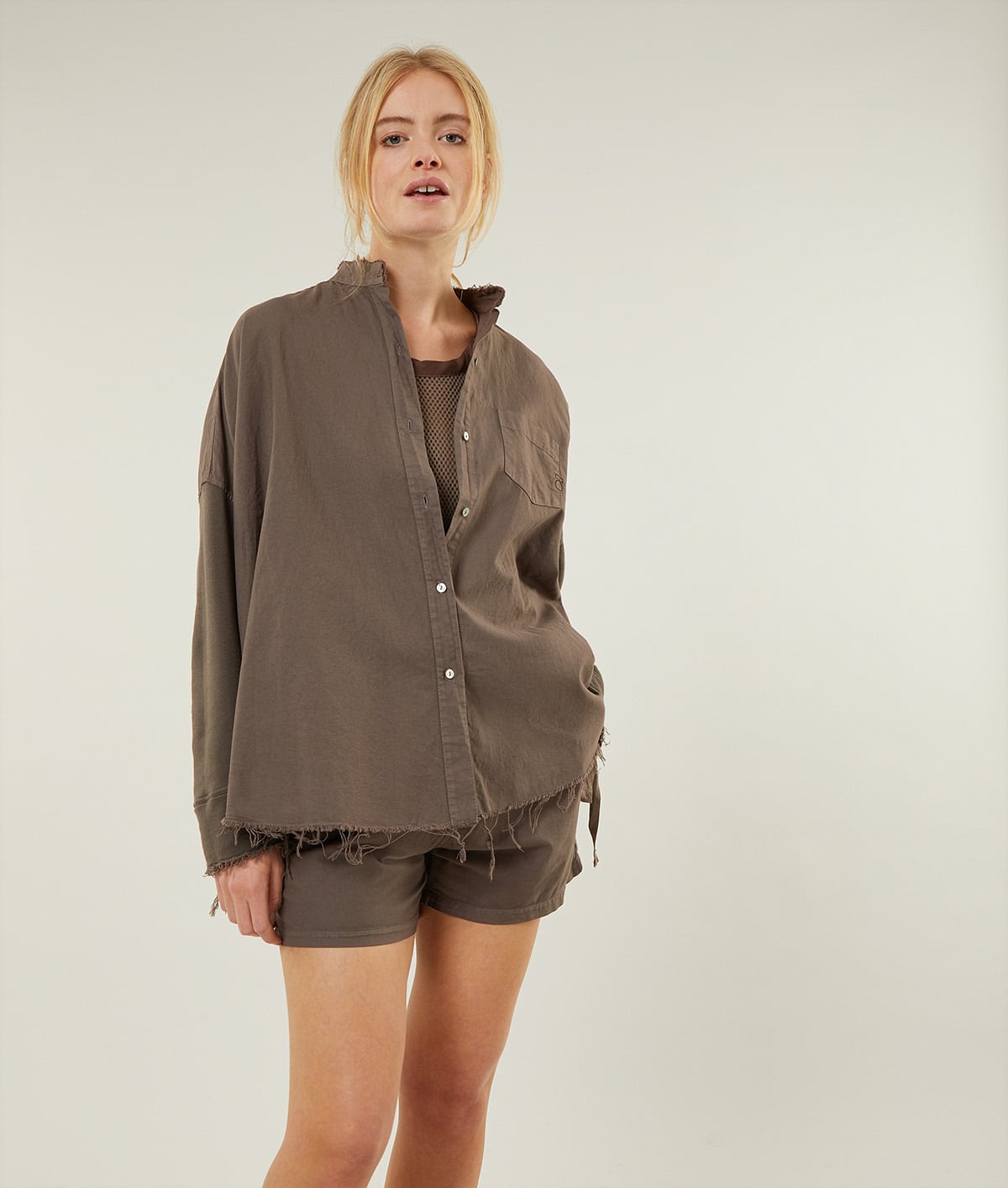 10Days_Pique-Woven-shirt-Rock_4