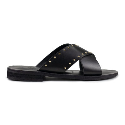 Black Studded Sandals 2210
