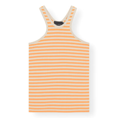 Orange and Beige Mouse Top