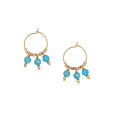 Chloé Small Turquoise Hoops