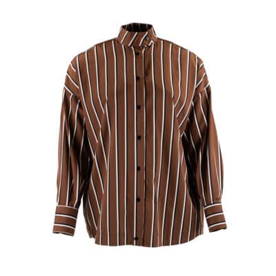 Mini Shirt Stripes Brown
