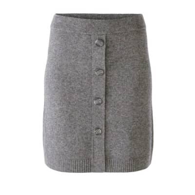 Knitted Skirt Wool Blend Grey