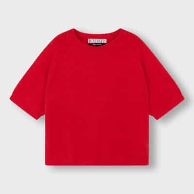 Shortsleeve Sweater Knit Red