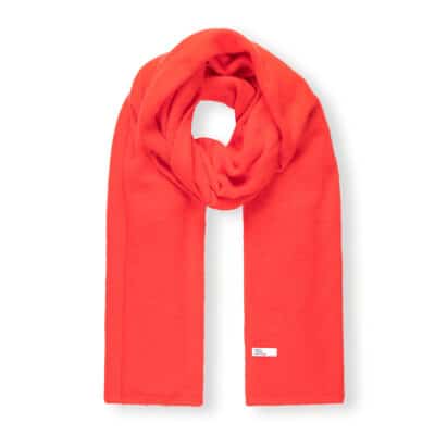 Soft Knit Scarf Red