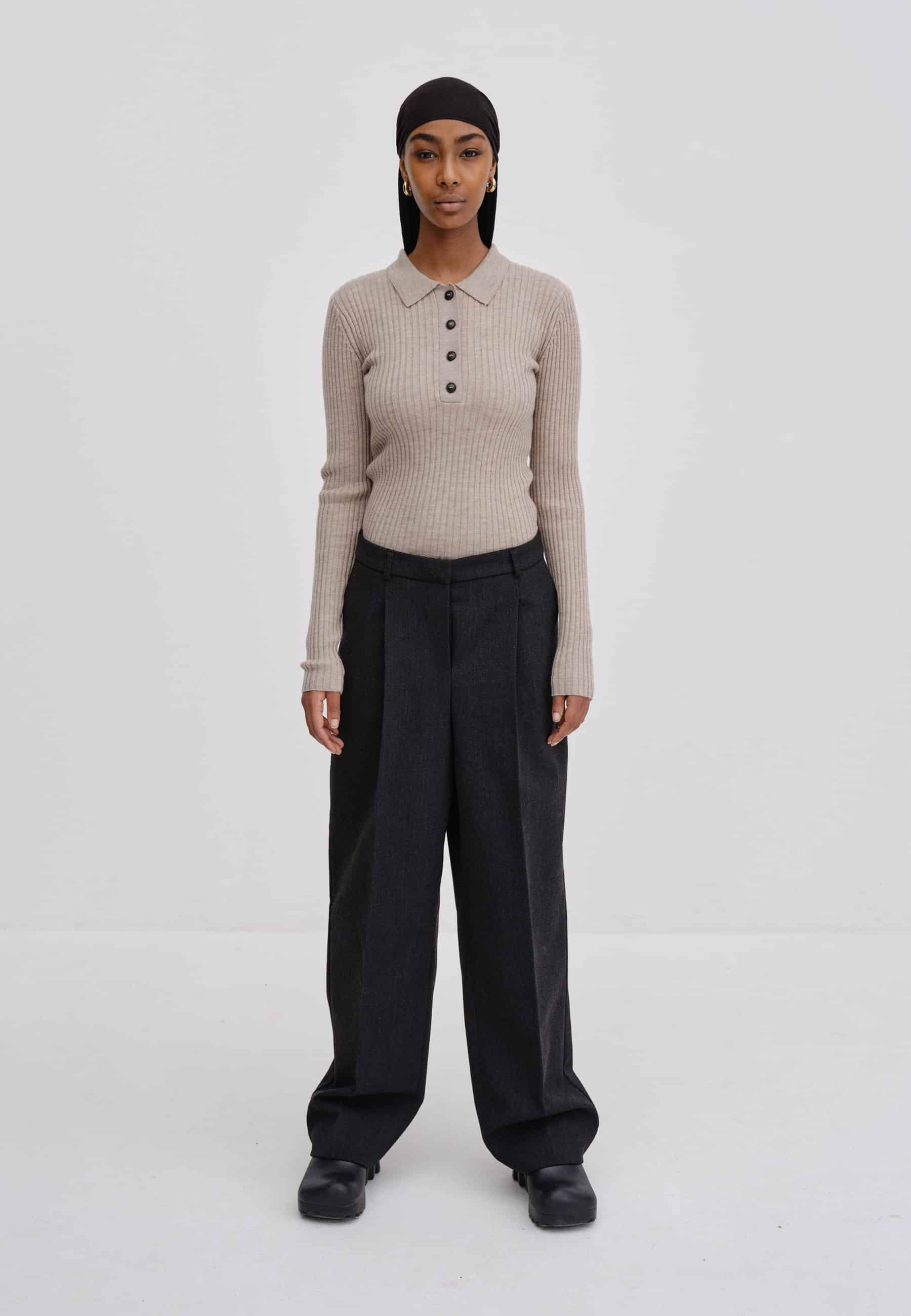Birgitte Herskind_Cadee-Blouse-Merino-Wool_Champagne_1