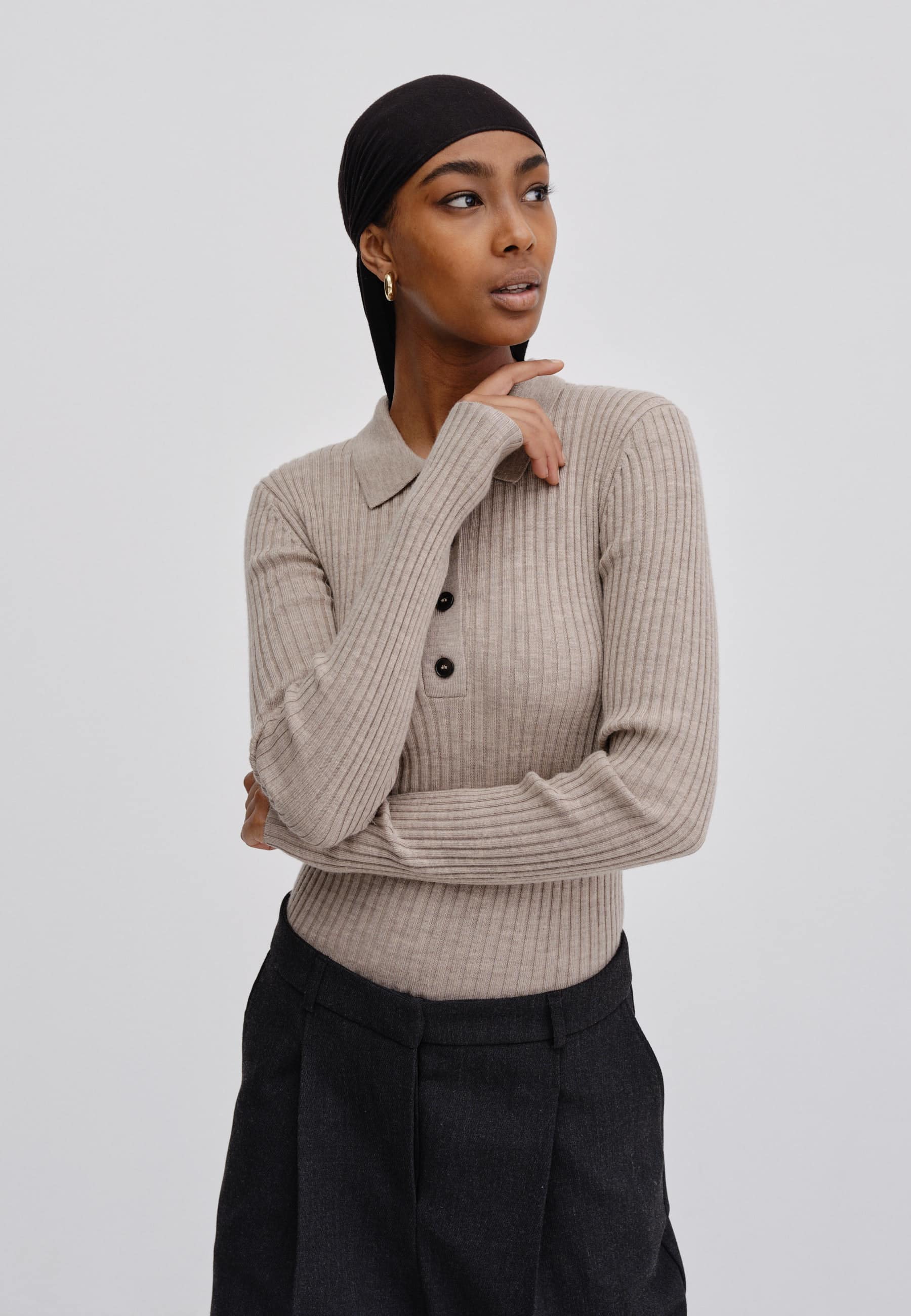 Birgitte Herskind_Cadee-Blouse-Merino-Wool_Champagne_2