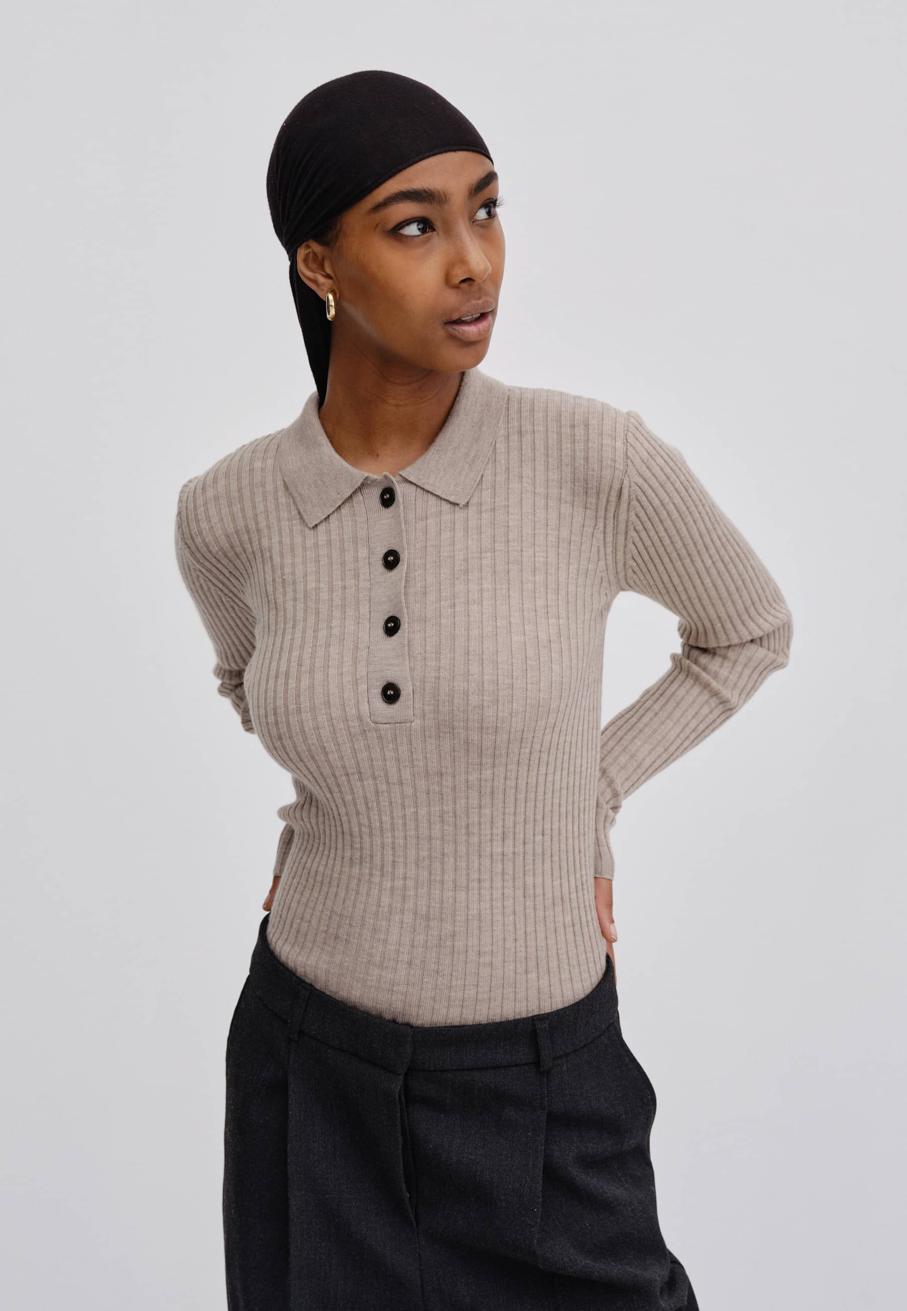Birgitte Herskind_Cadee-Blouse-Merino-Wool_Champagne_4