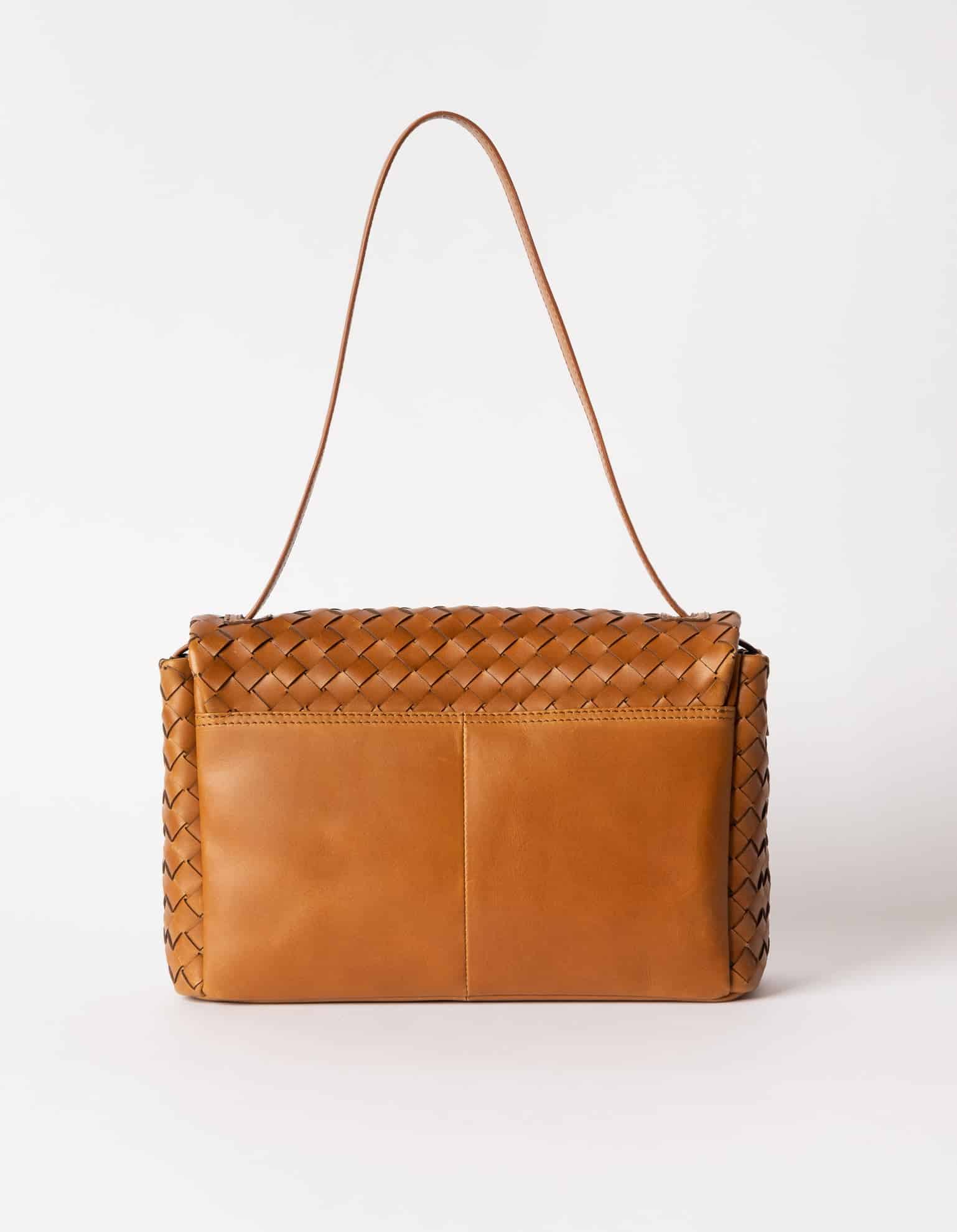 Kenzie-Cognac-Woven-Leather-Back
