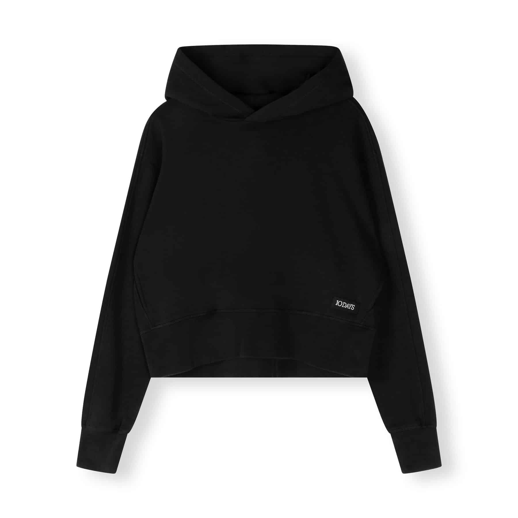 10DAYS_Cropped-hoodie-black
