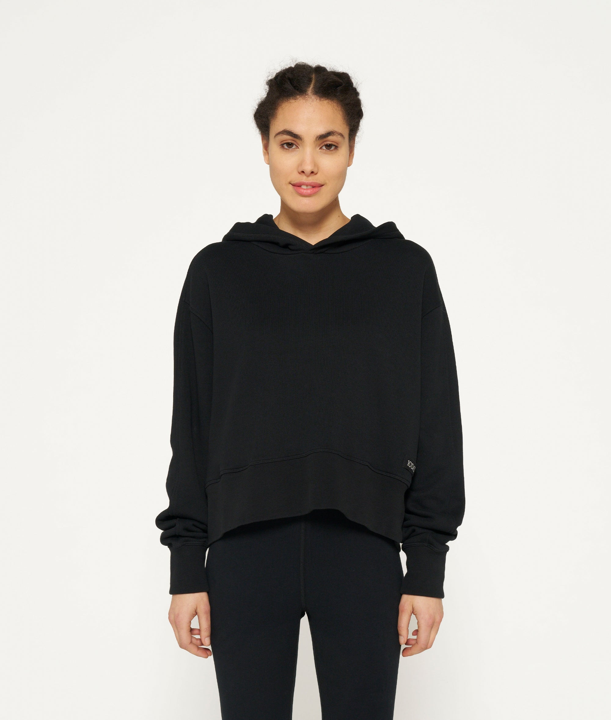 10DAYS_Cropped-hoodie-black_1