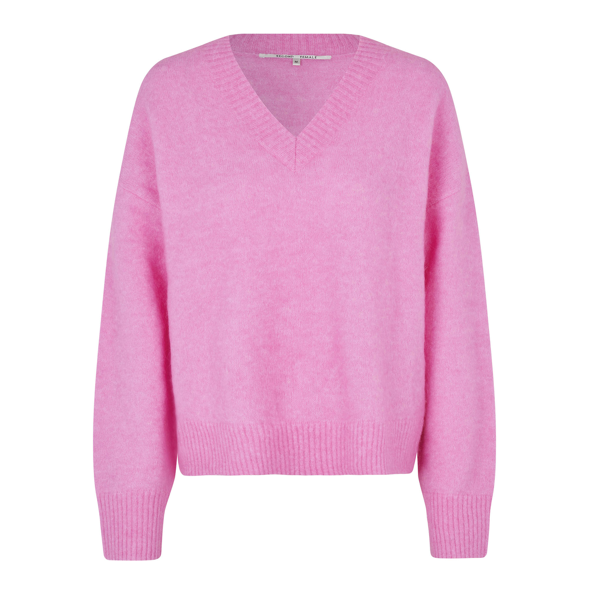 Second-Female_BROOK_KNIT_V-NECK_PINK