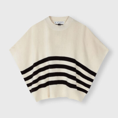 Sleeveless Sweater Knit Stripes