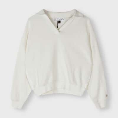Texture Fleece Polo Sweater