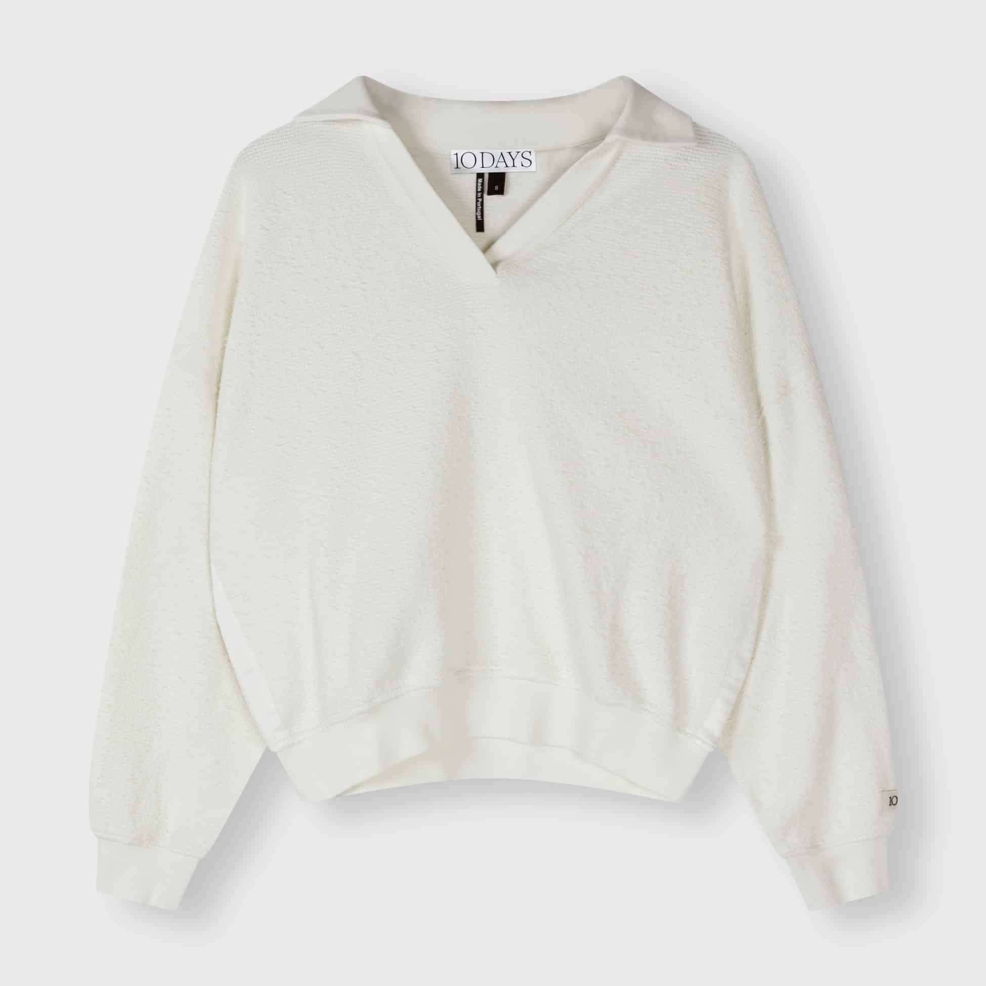 10Days_Texture-fleece-polo-sweater