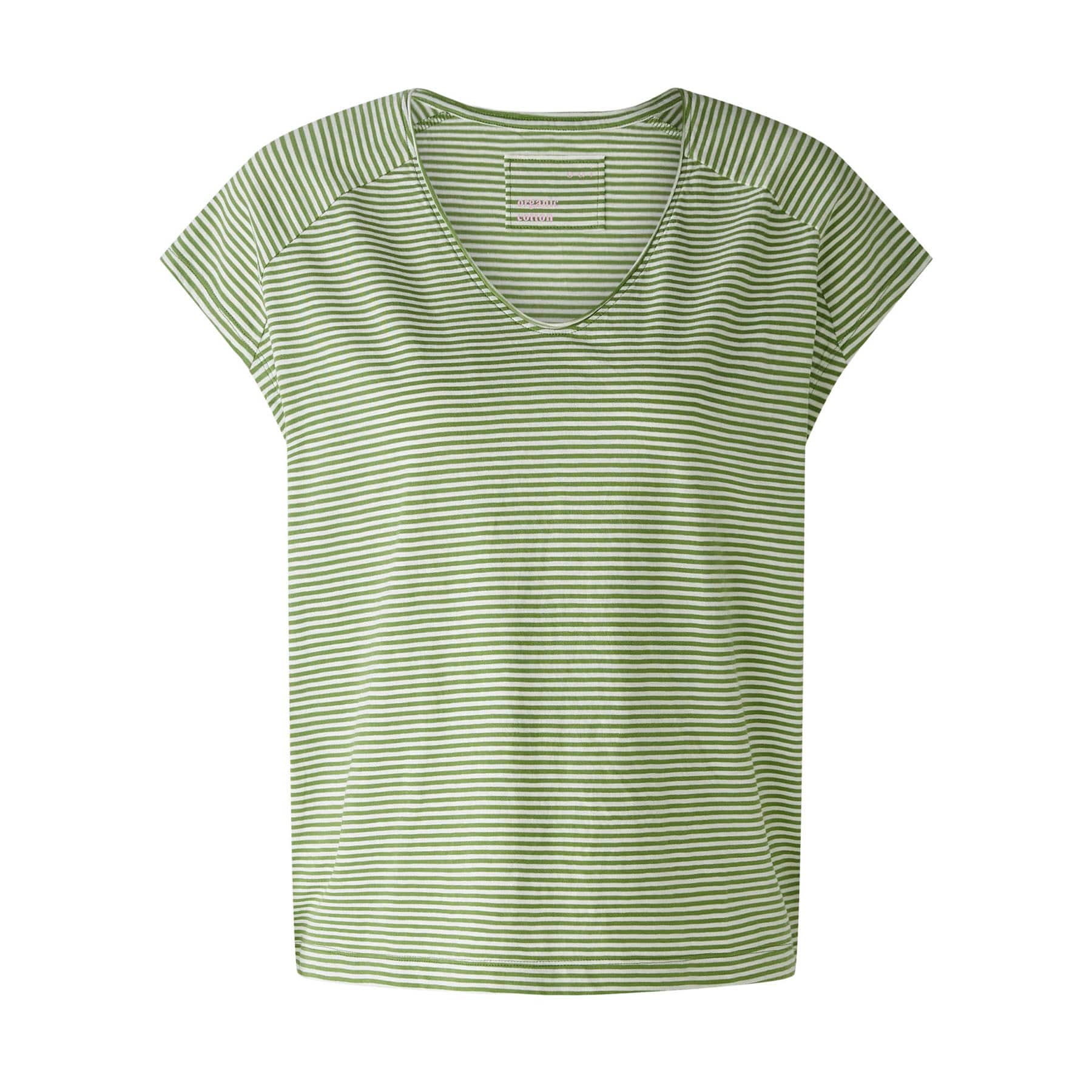 Oui-T-shirt-stripes-green