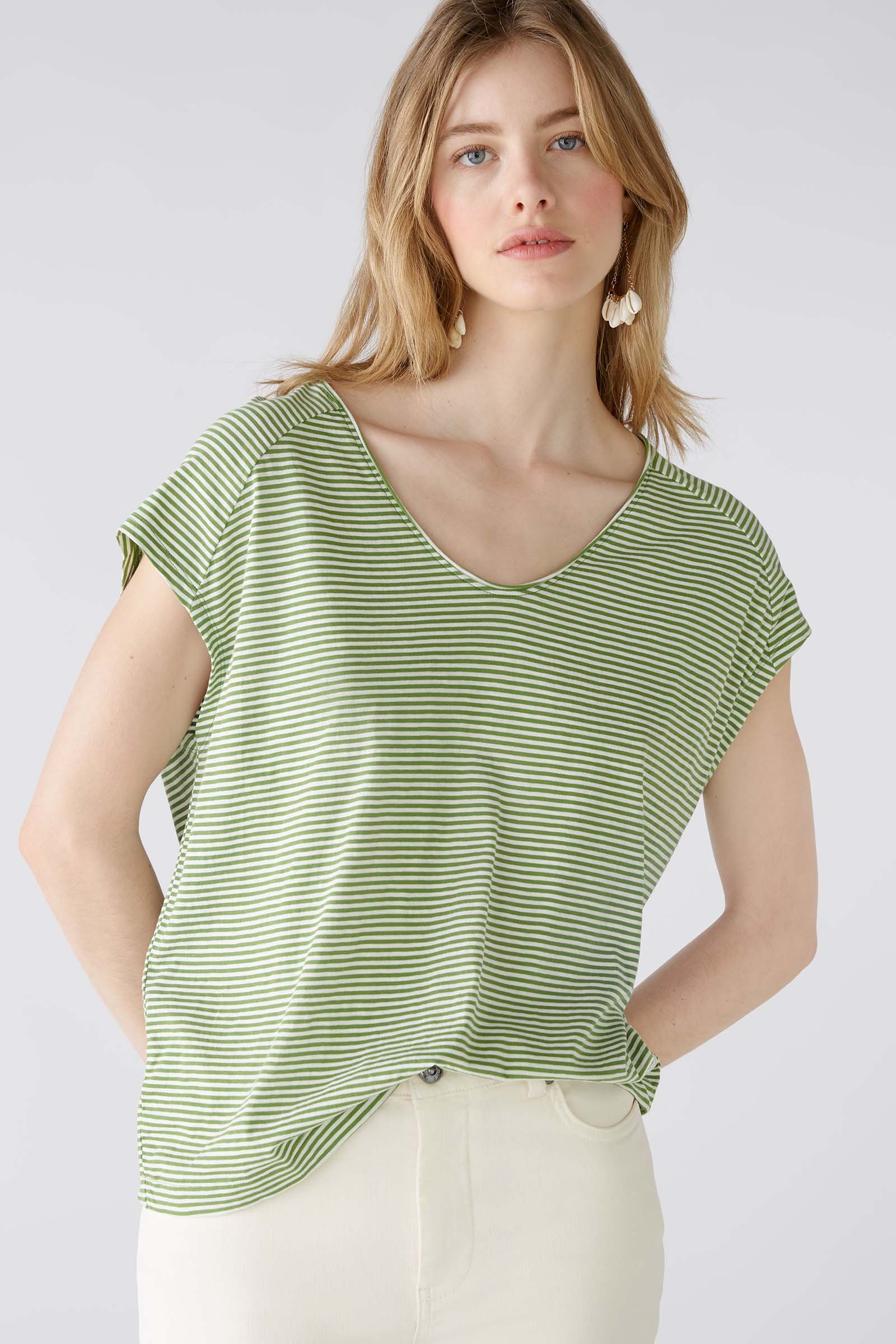 Oui-T-shirt-stripes-green_1