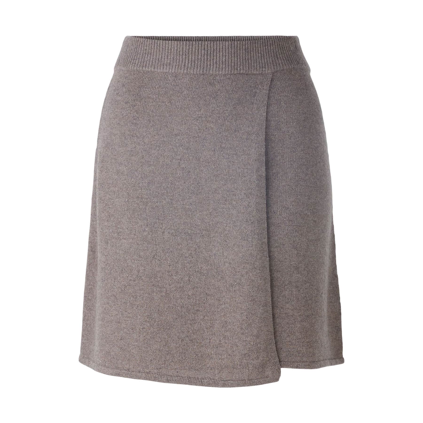 Oui_Knitted-Skirt-taupe
