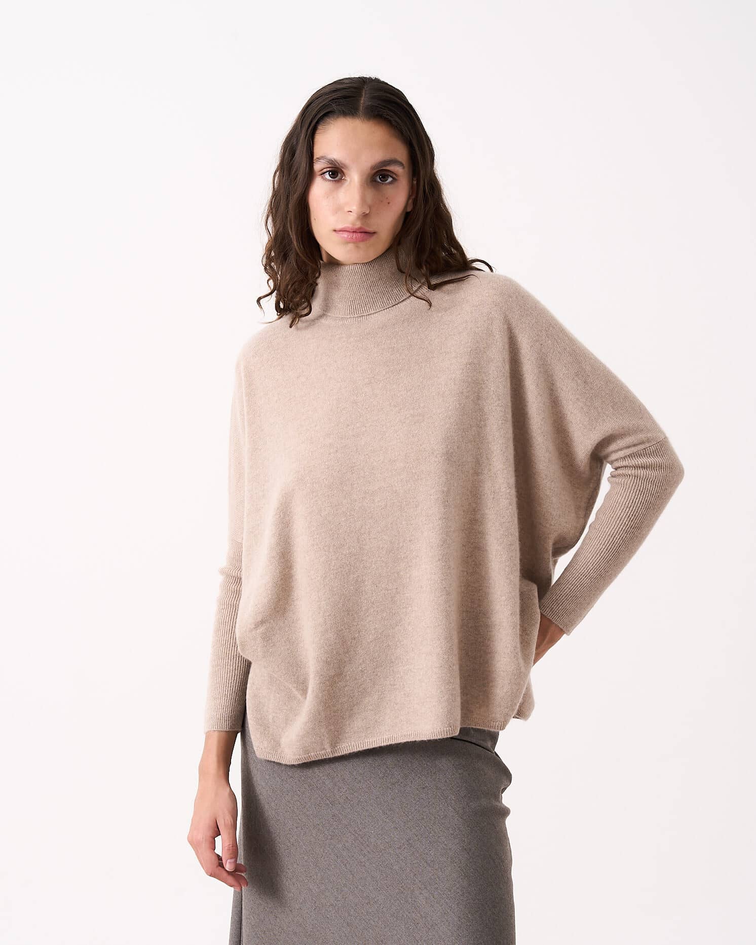 Knitted Poncho Absolut Cashmere Poncho Cable Knit Cashmere Poncho