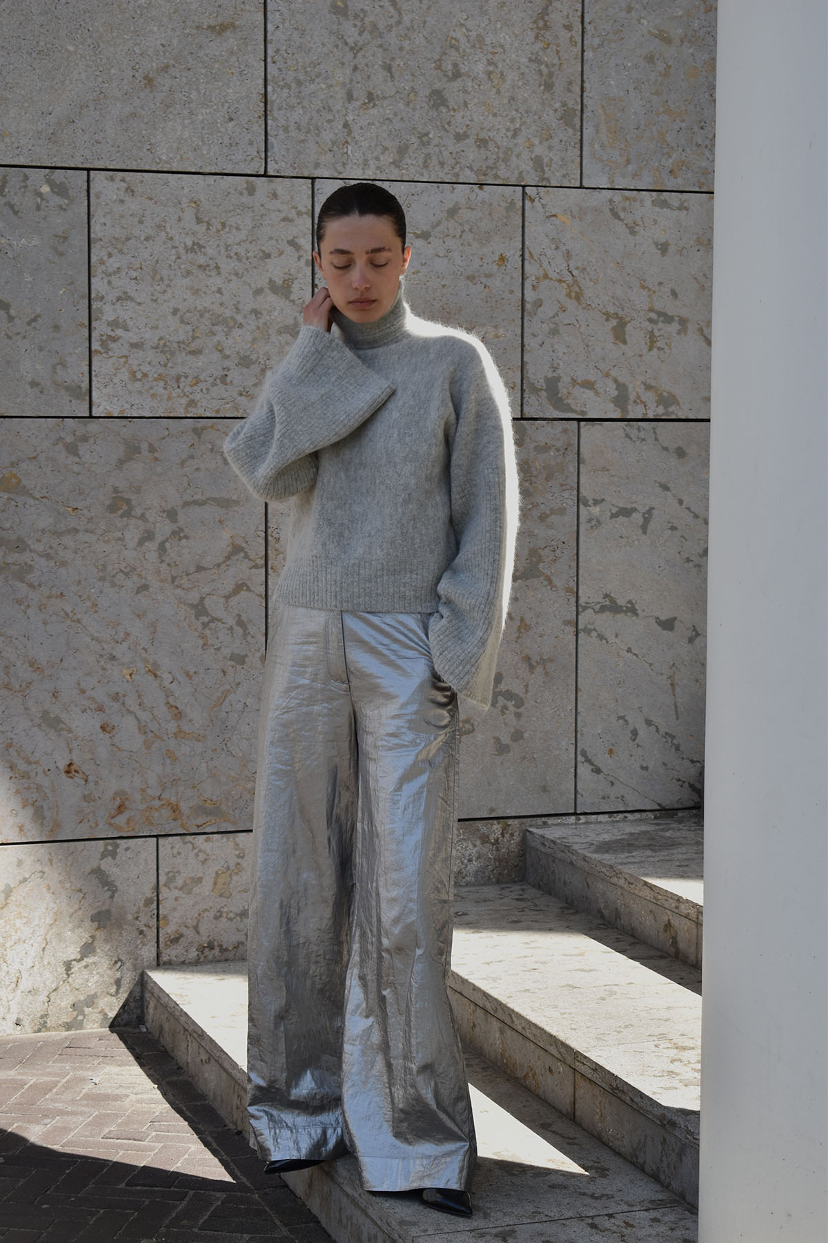 Rabens-Saloner_Inja-pants-silver_1