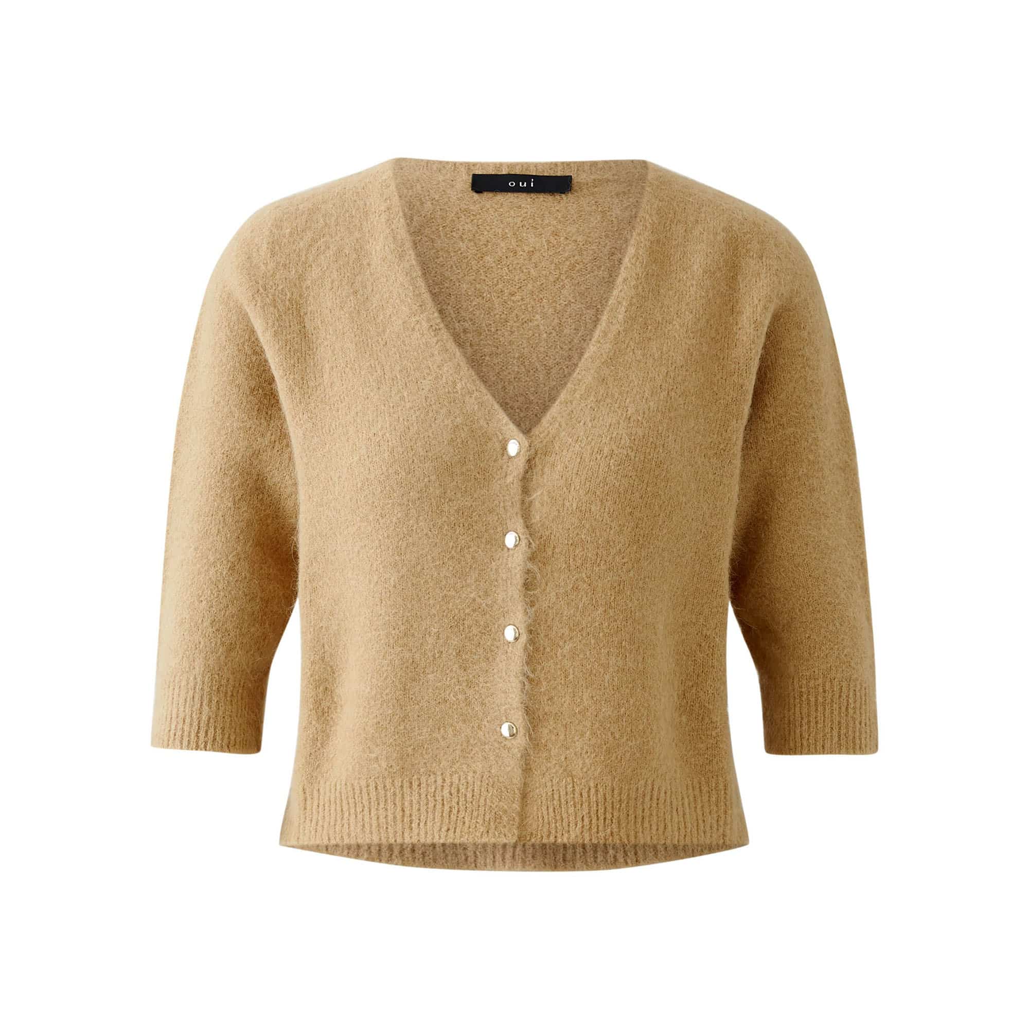 Oui-Cardigan-Desert-tan