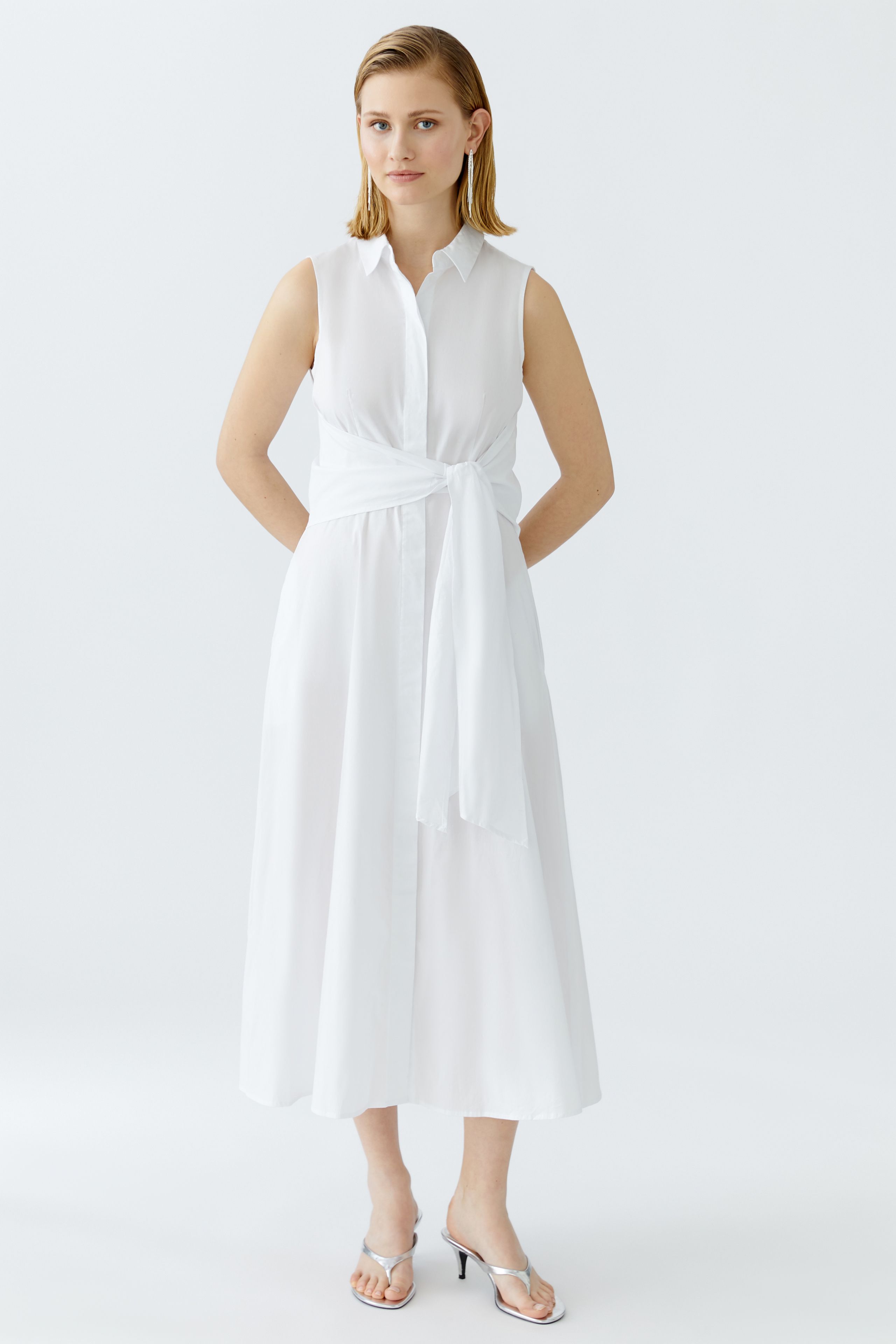 Oui-Sleeveless-Dress-White_1