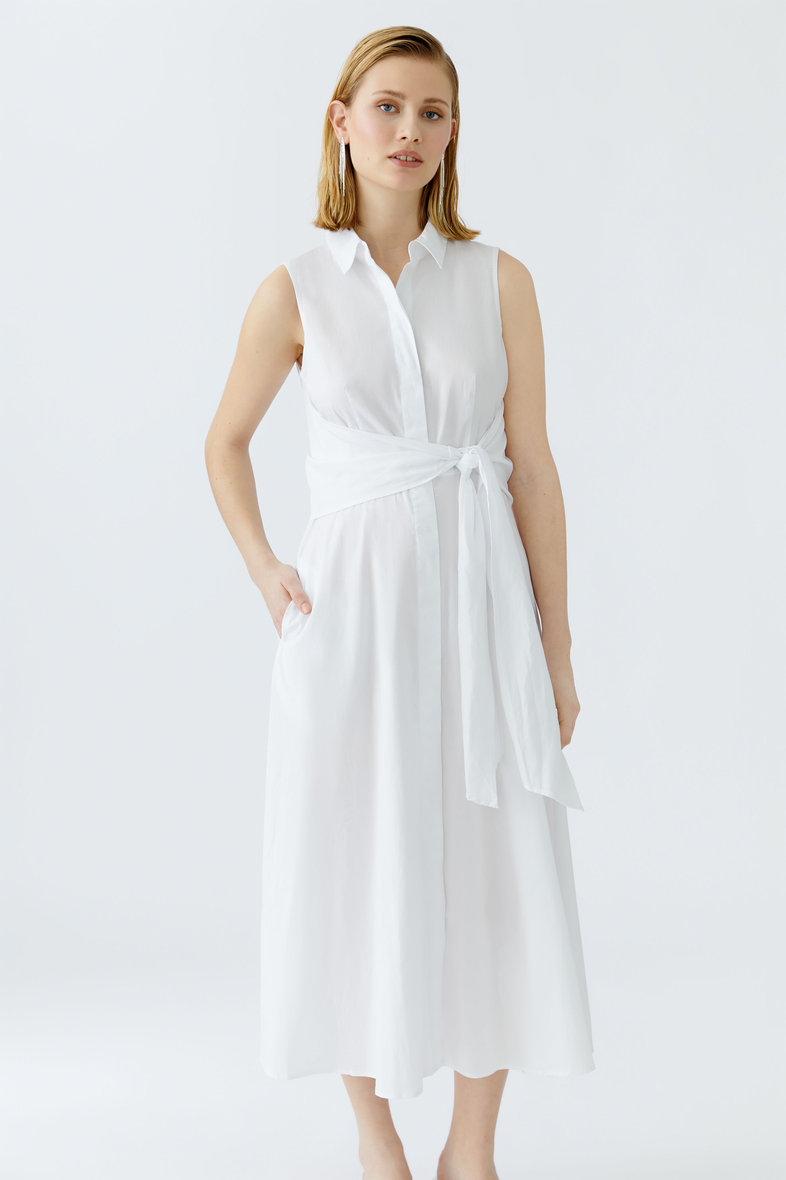 Oui-Sleeveless-Dress-White_4