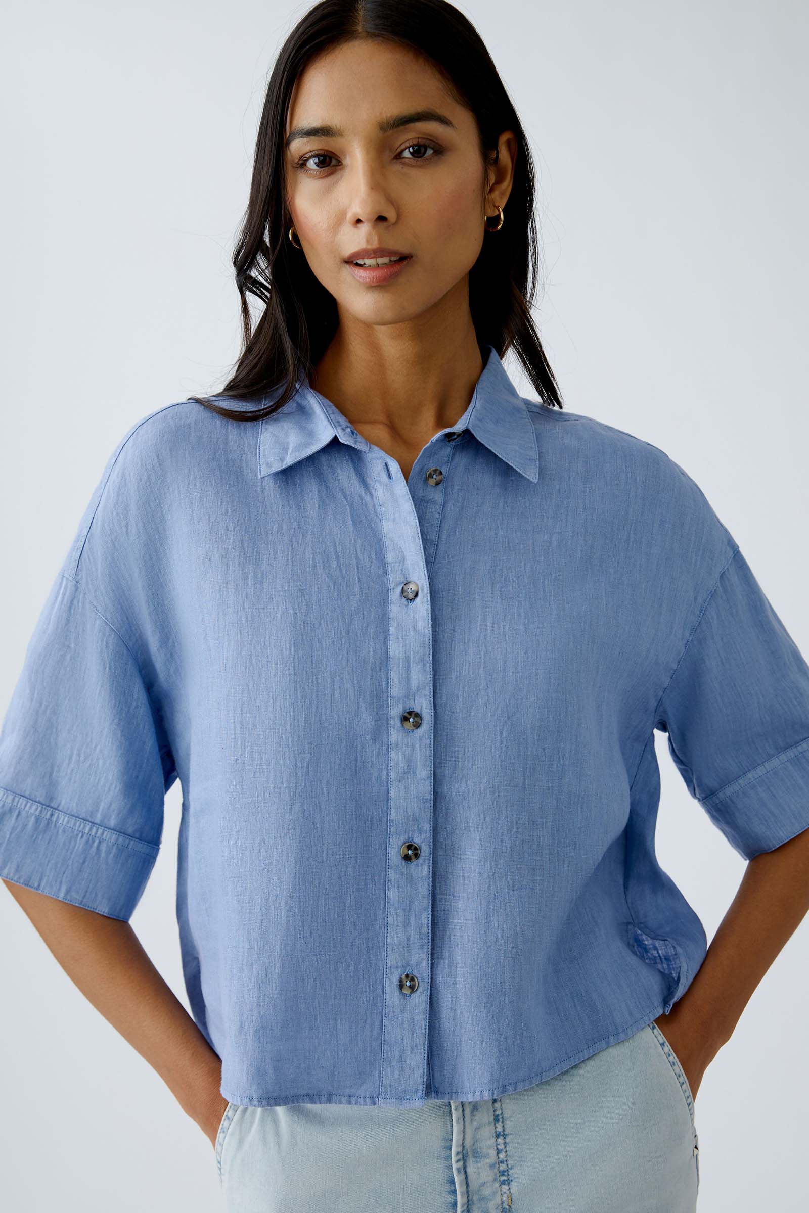 Oui-Blouse-ocean-blue_2
